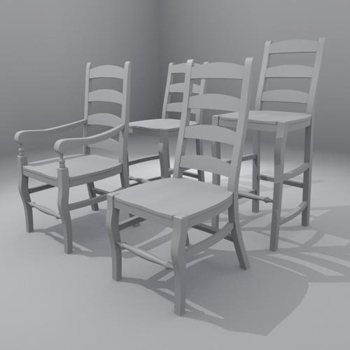 Ladderback Chair Set wn preview image